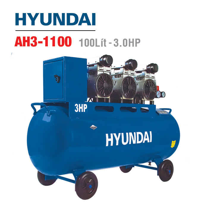 Máy khí nén không dầu Hyundai AH1-110 (10 Lít)