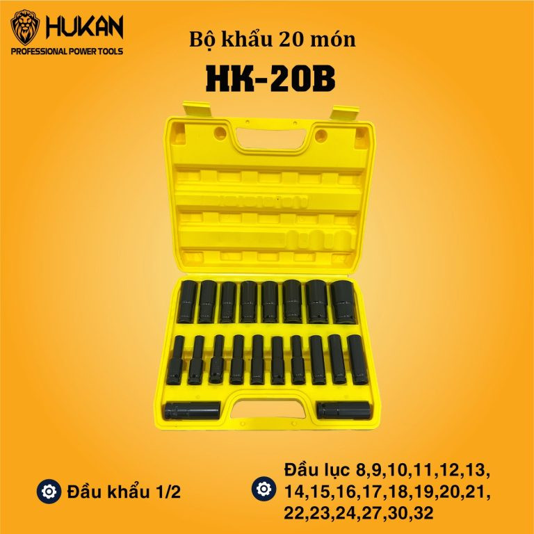 Bộ khẩu 20 món Hukan model HK-20B
