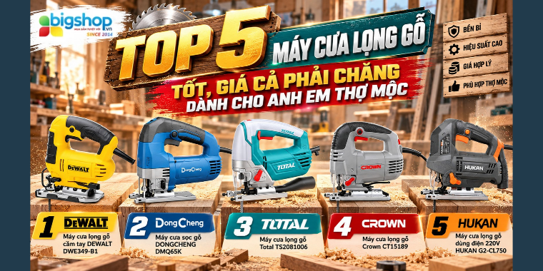 top 5 máy cưa lọng gỗ