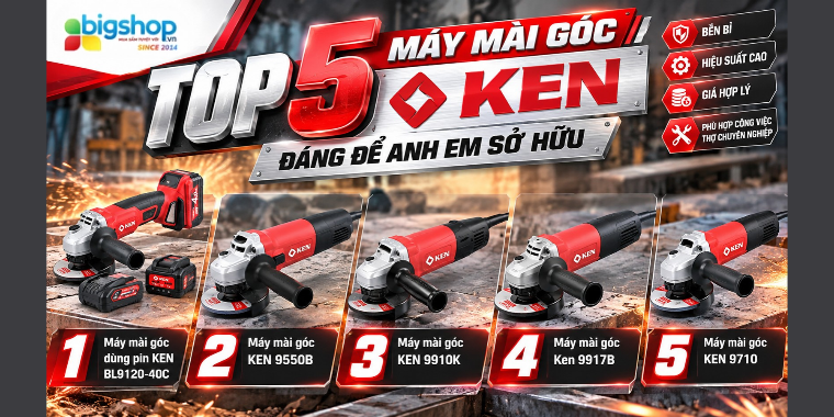 top 5 máy mài góc KEN