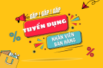 Tuyển 2 nhân viên Sales, tư vấn bán hàng ( NHÂN VIÊN KINH DOANH - TMĐT)