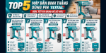 Top 5 máy bắn đinh thẳng dùng pin TOTAL bền, tốt và đáng để sở hữu