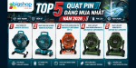 Top 5 quạt pin đáng mua nhất năm 2026