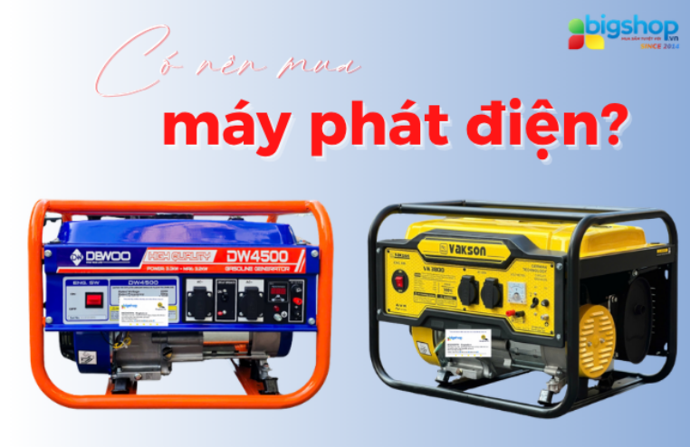 Có nên mua máy phát điện gia đình? 6 lý do được chuyên gia chia sẻ