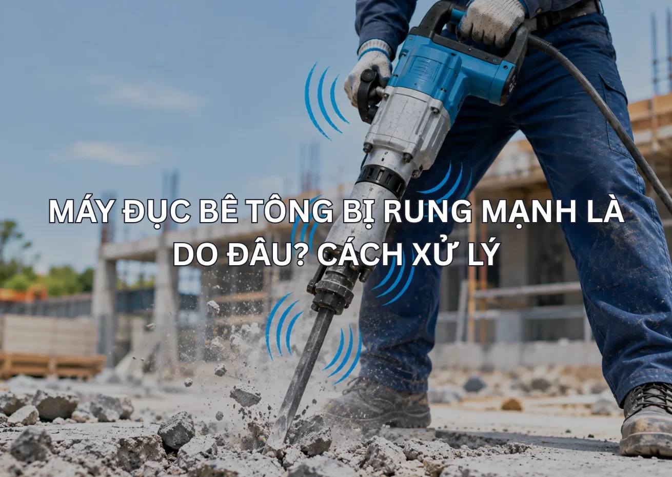 Máy Đục Bê Tông Bị Rung Mạnh Là Do Đâu? Cách Xử Lý 