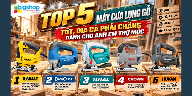 Top 5 máy cưa lọng tốt, giá cả phải chăng dành cho anh em thợ mộc