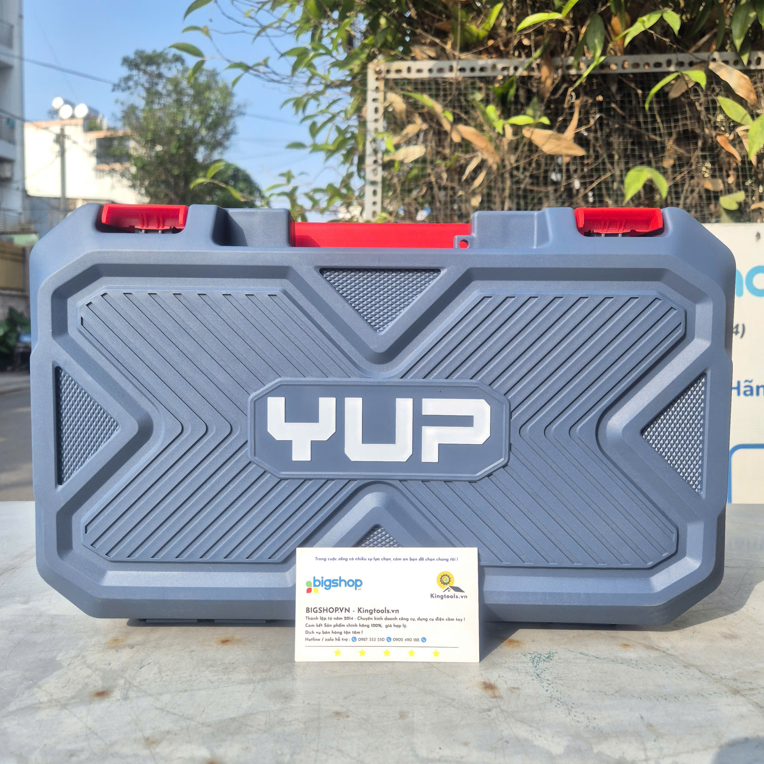 Máy khoan pin YUPAI YP20 DR13M 13mm có búa, 20V, 60N  (2 pin 2Ah, sạc, hộp nhựa)