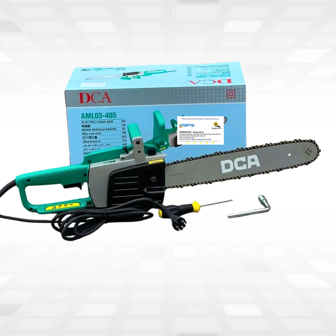Máy cưa xích điện DCA AML03-405 (Công suất 1300W, dài 405mm)