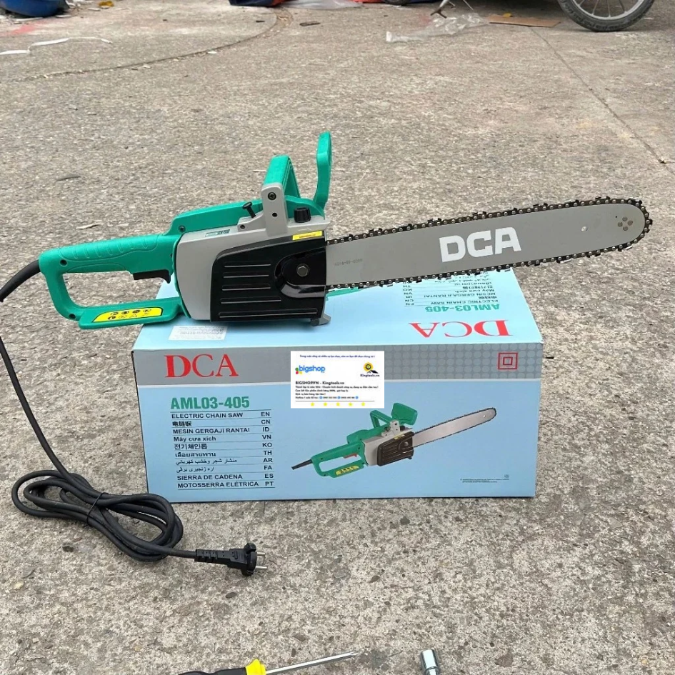 Máy cưa xích điện DCA AML03-405 (Công suất 1300W, dài 405mm)