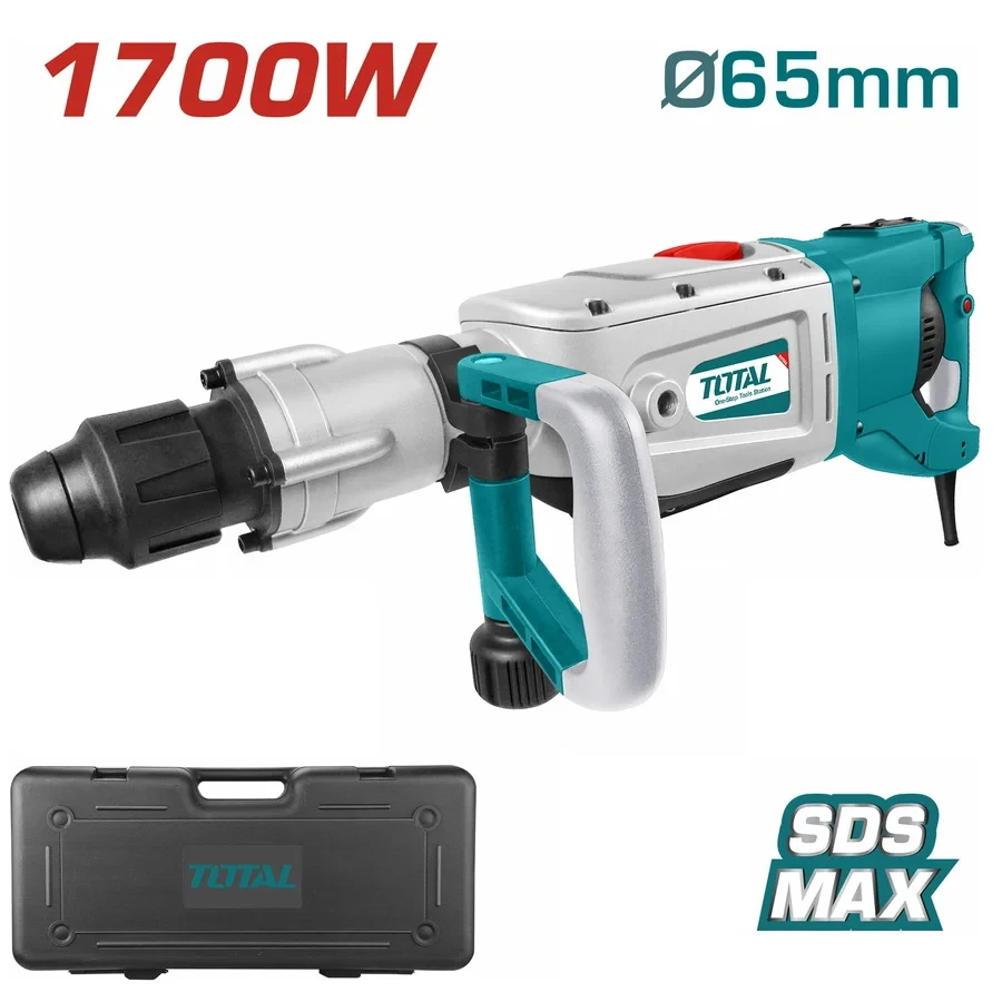 Máy đục bê tông TOTAL TH117501, cs 1700w,  nặng 19Kg