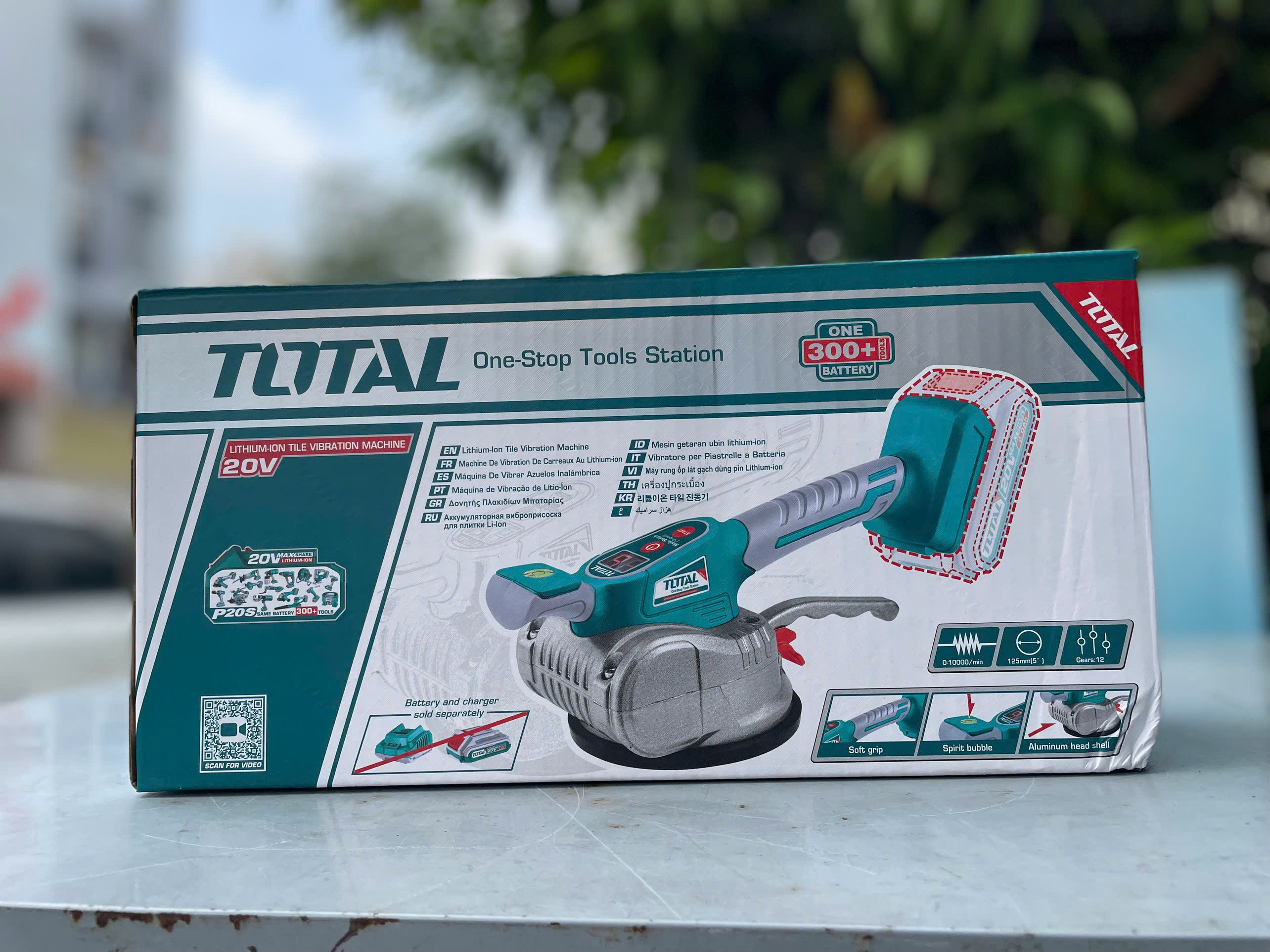 Máy rung ốp lát gạch dùng pin 20V (không kèm pin & sạc) TOTAL TTVLI2010