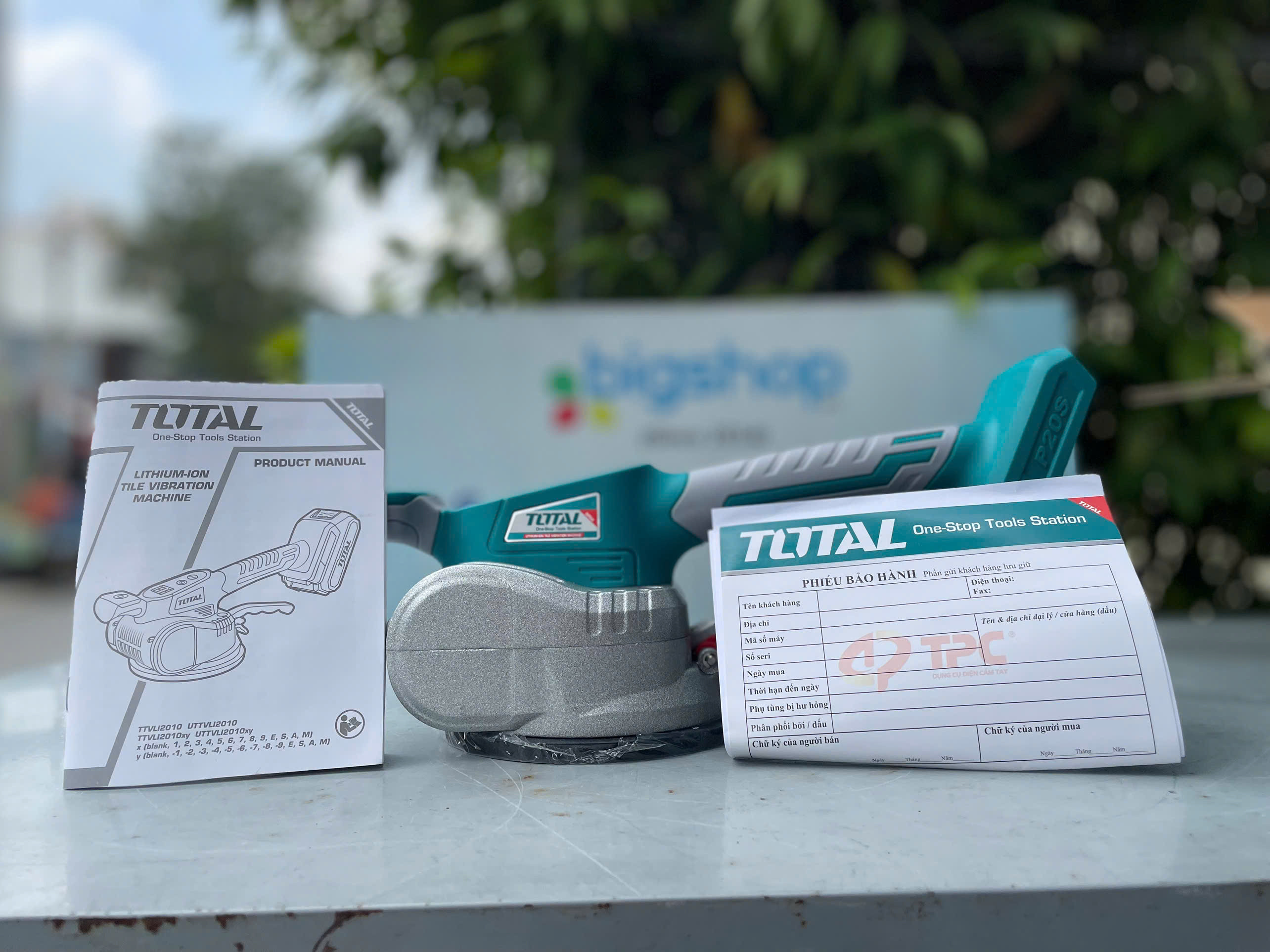 Máy rung ốp lát gạch dùng pin 20V (không kèm pin & sạc) TOTAL TTVLI2010