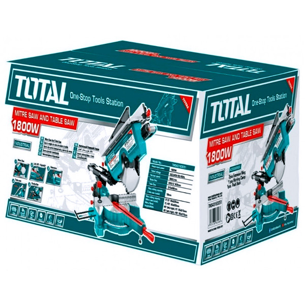 Máy cắt nhôm trượt kết hợp cưa bàn 1800W TOTAL TMS43183051