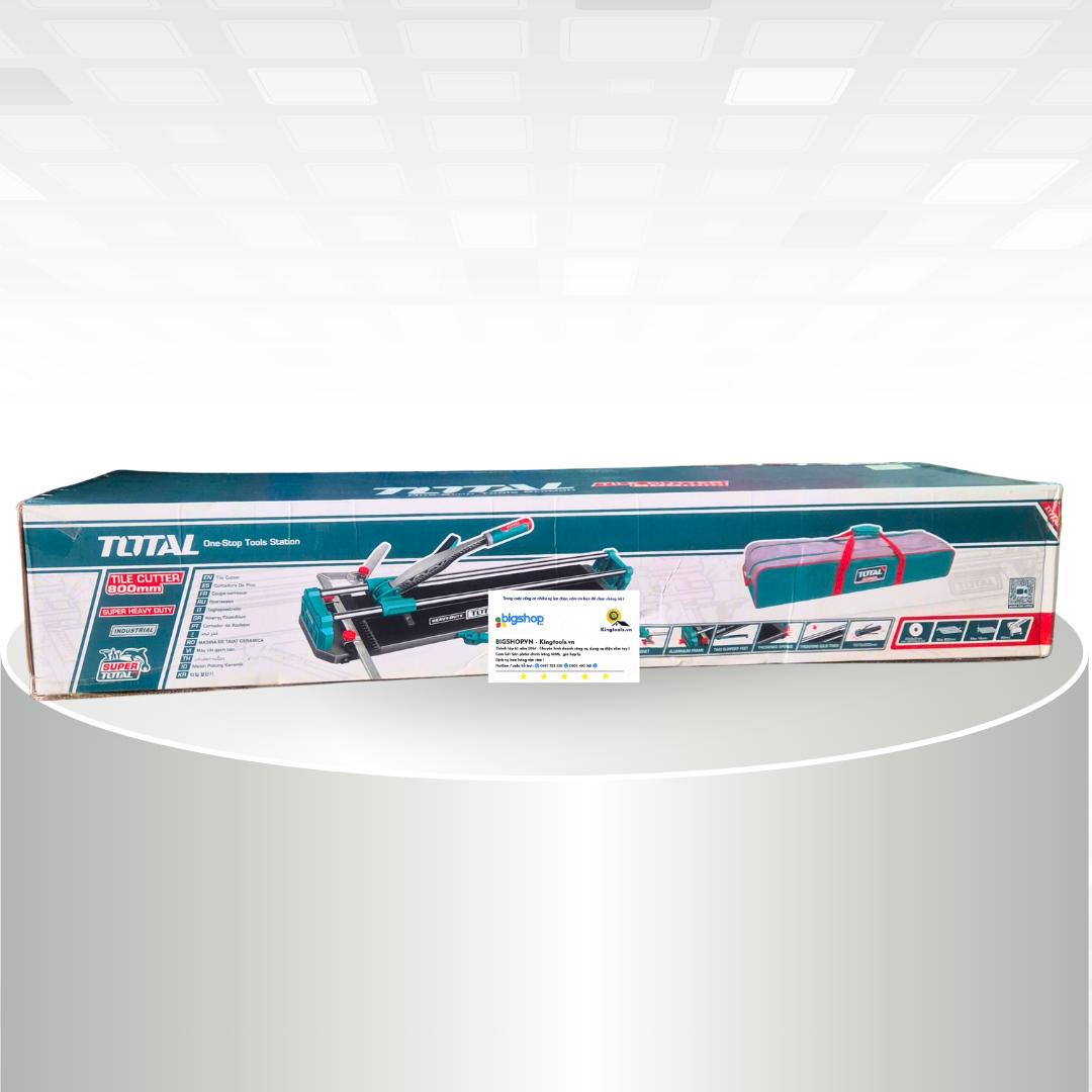 Bàn cắt gạch đẩy tay 800mm, cắt dày 1,6cm TOTAL THT578002