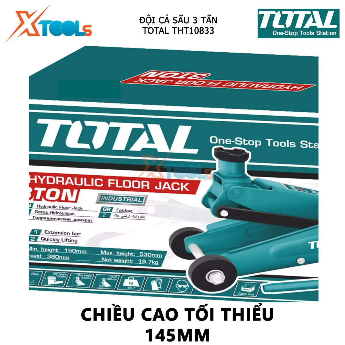 Đội cá sấu 3 tấn TOTAL THT10833