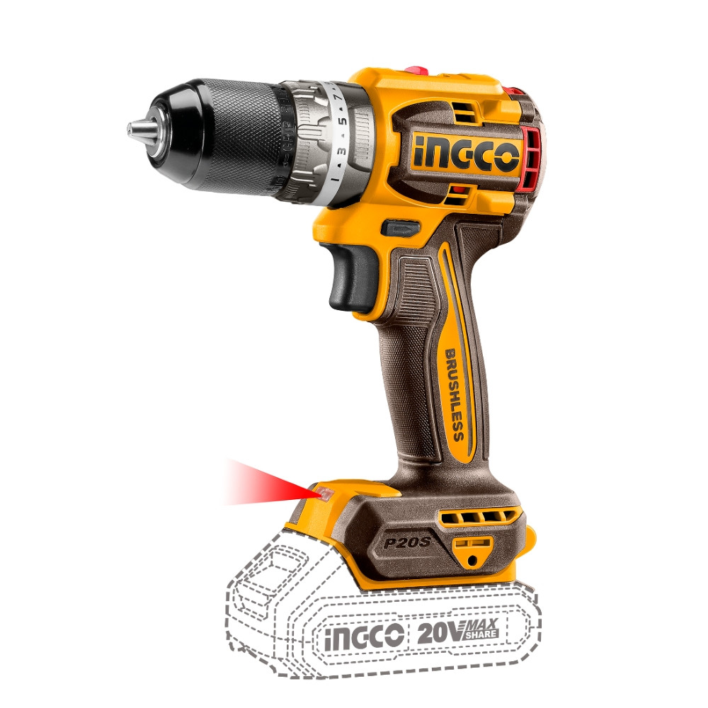  Máy khoan dùng pin 20V- 60Nm INGCO CDLI206021