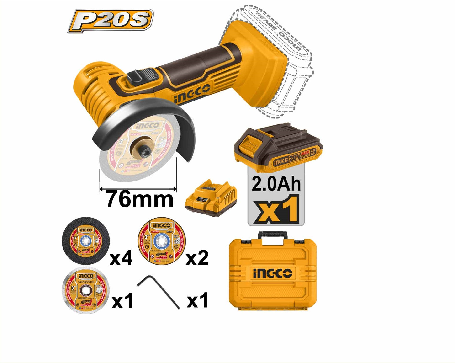 Máy cắt mài mini INGCO CAGLI76012