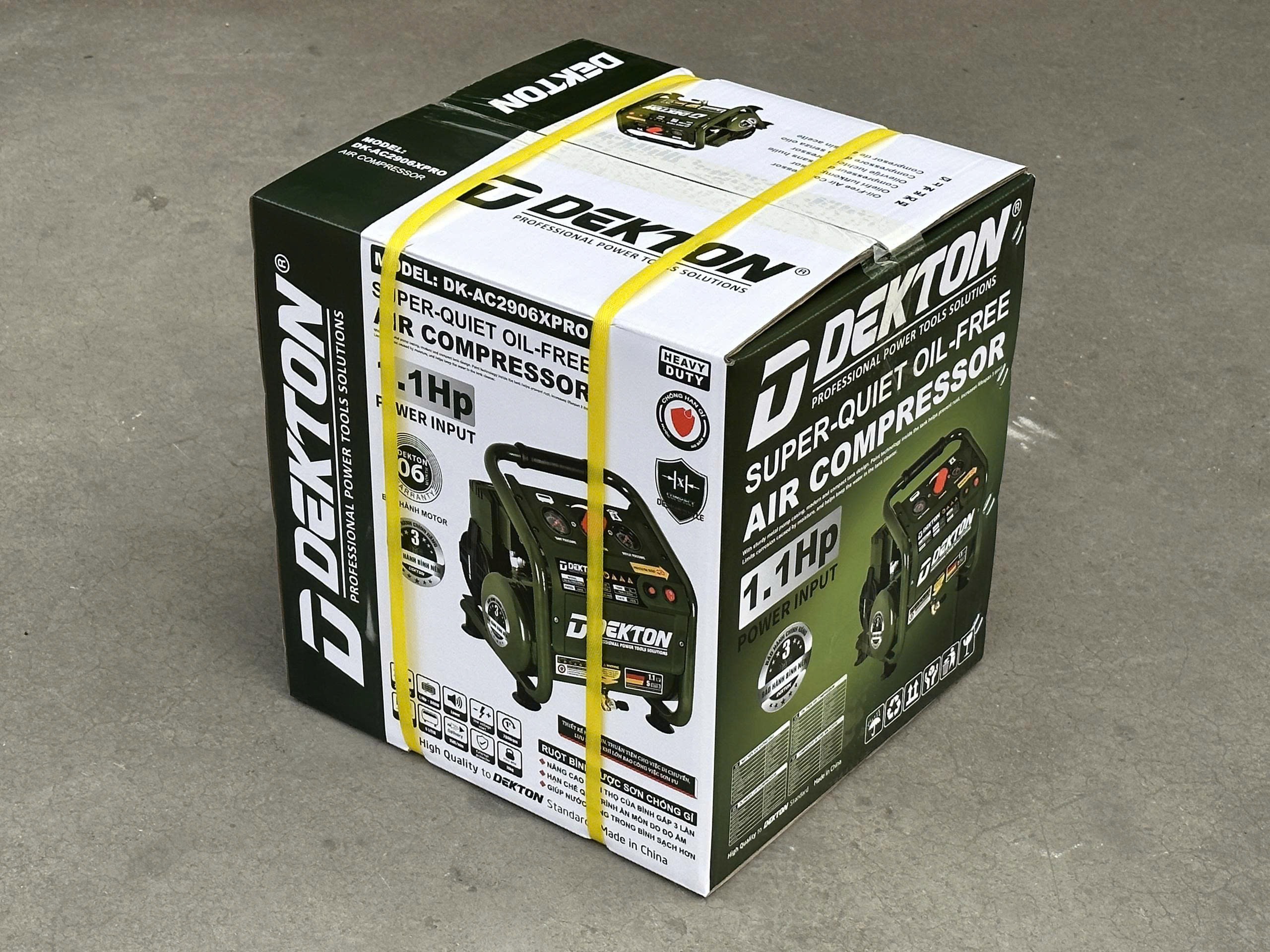 Máy nén khí không dầu 1.1HP DEKTON DK-AC2906XPRO