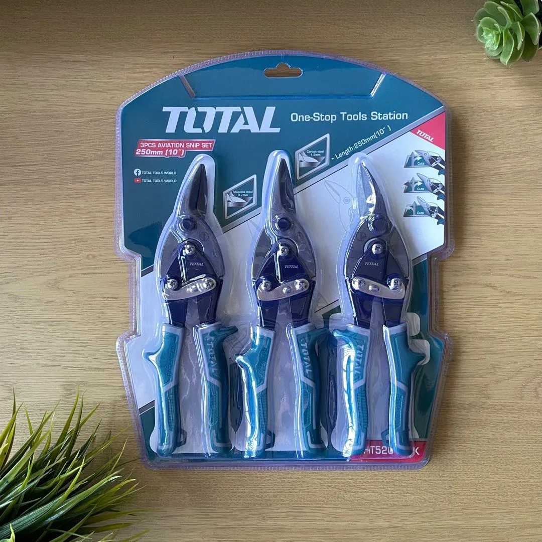 Bộ 3 kéo cắt tole TOTAL THT520106K