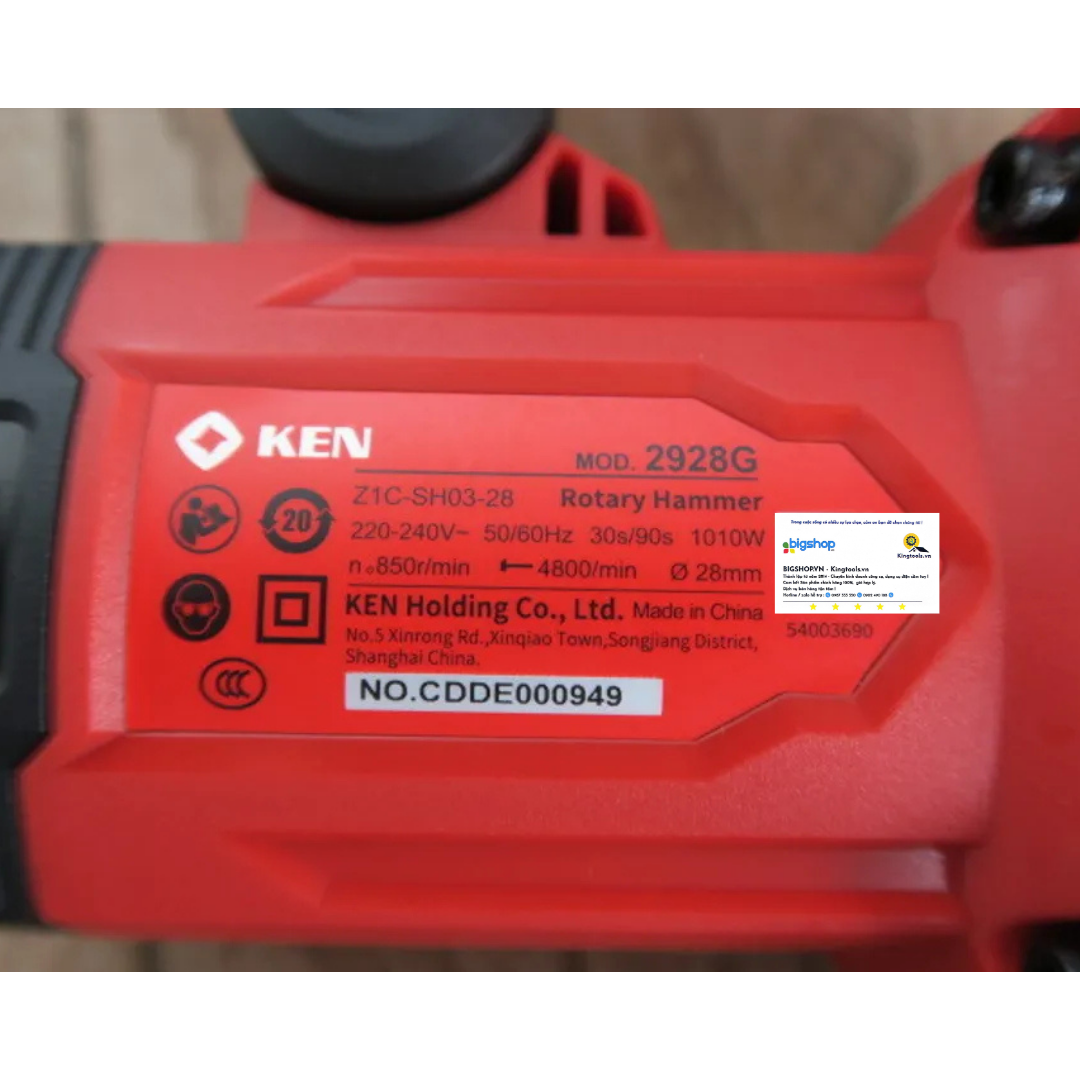 Máy khoan bê tông 28mm KEN 2928G (Công suất 1010W)