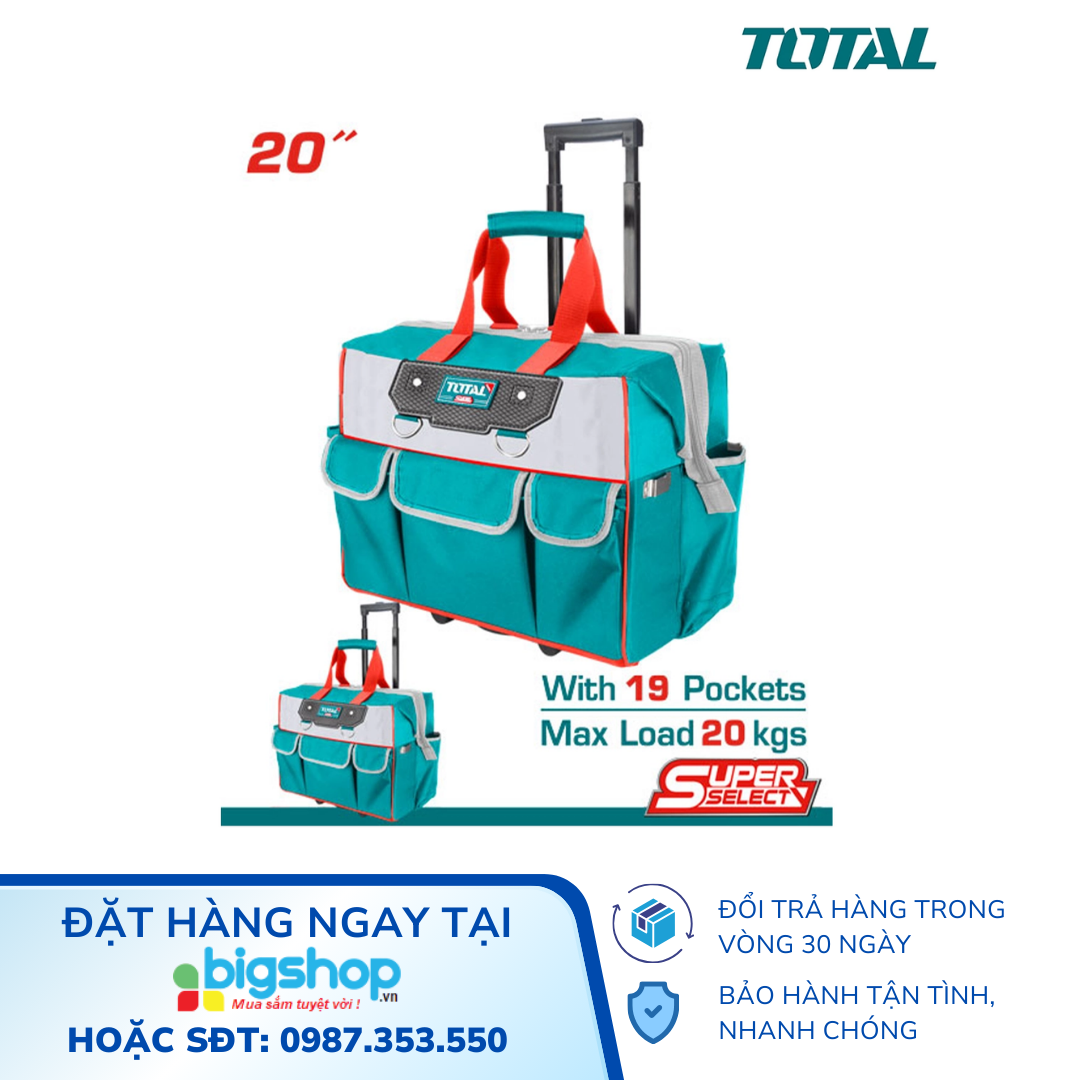 Túi dụng cụ kéo cán cứng 20 inch TOTAL THRRTB2012