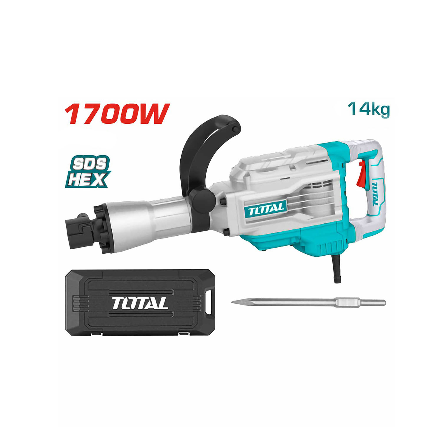 Máy đục bê tông 1700W TOTAL TH217458