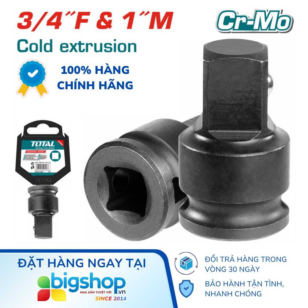 Đầu chuyển lỗ vuông 3/4