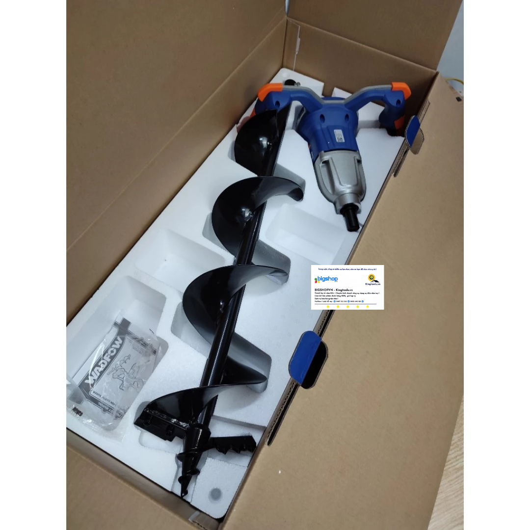 Máy khoan đất dùng pin 20V WADFOW WQE15801 (Chưa bao gồm pin, sạc)