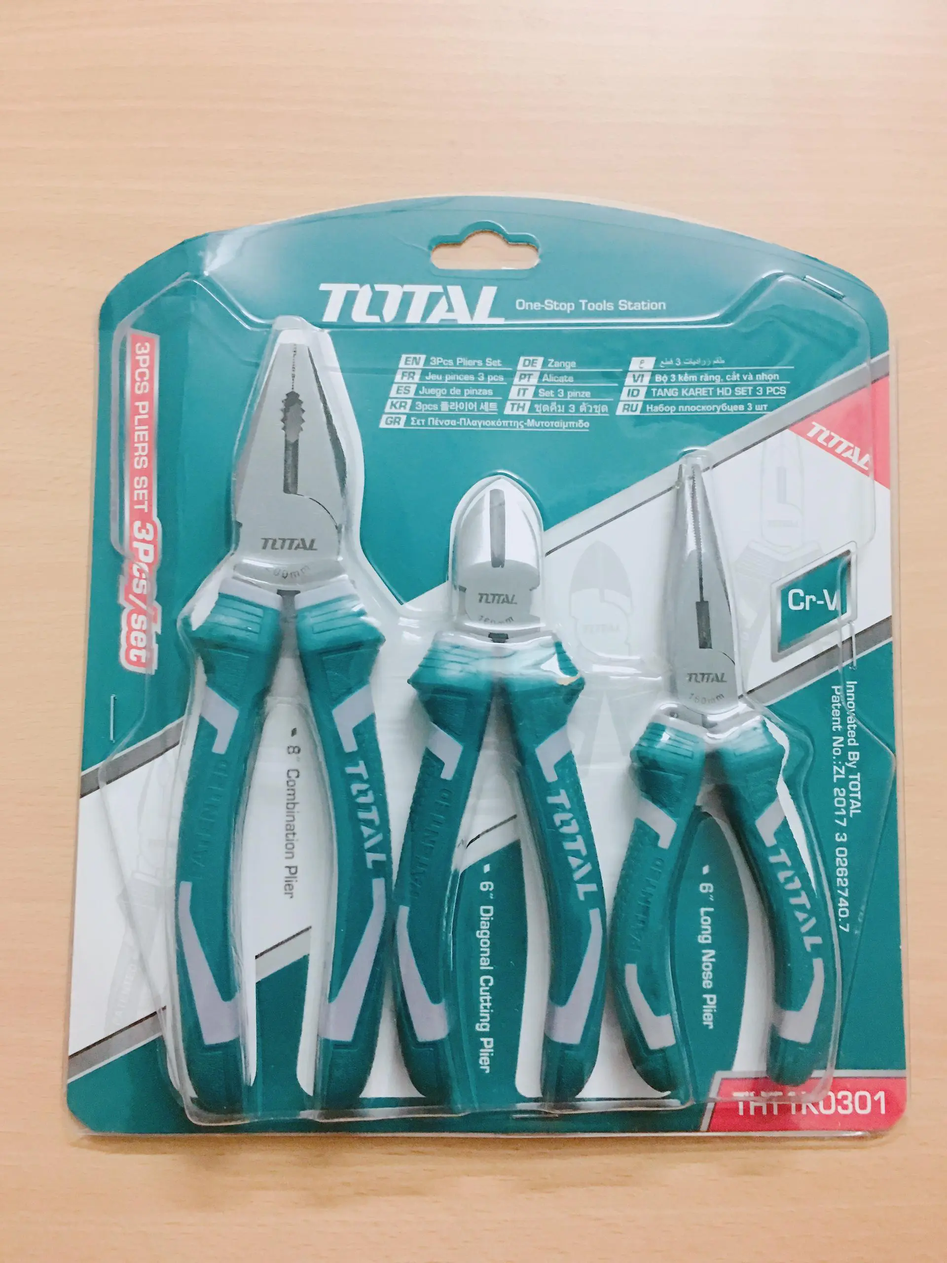 Bộ 3 kềm răng,cắt và mũi nhọn TOTAL THT1K0311