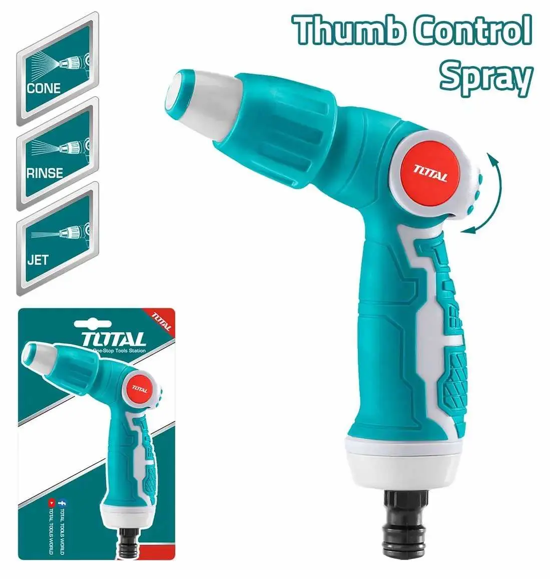 Đầu phun nước bằng nhựa TOTAL THWSG6031