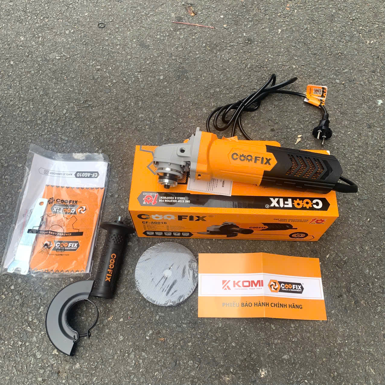 Máy mài góc COOFIX CF-AG010, 100mm, 750w, công tắc đuôi