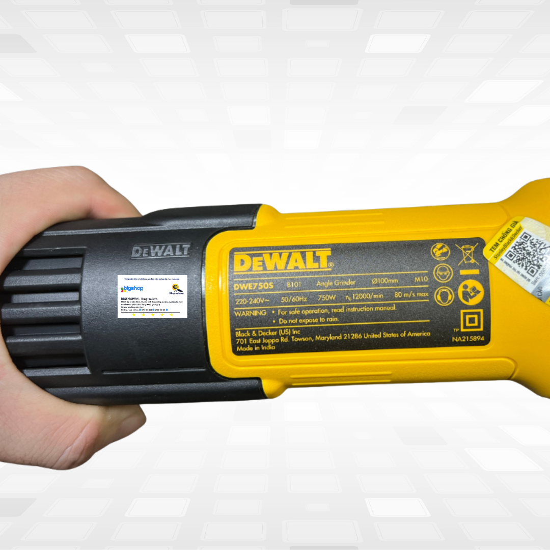 Máy mài góc Dewalt DWE750S-B1 (CS 750W, đá mài 100mm)