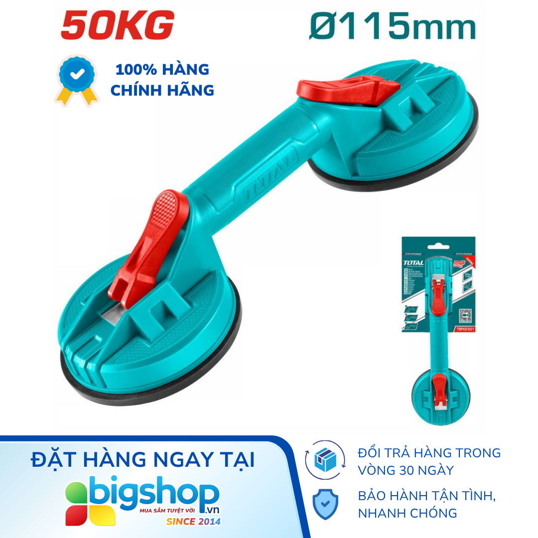Giác hút kính hai đầu 50kg TOTAL TSP02501
