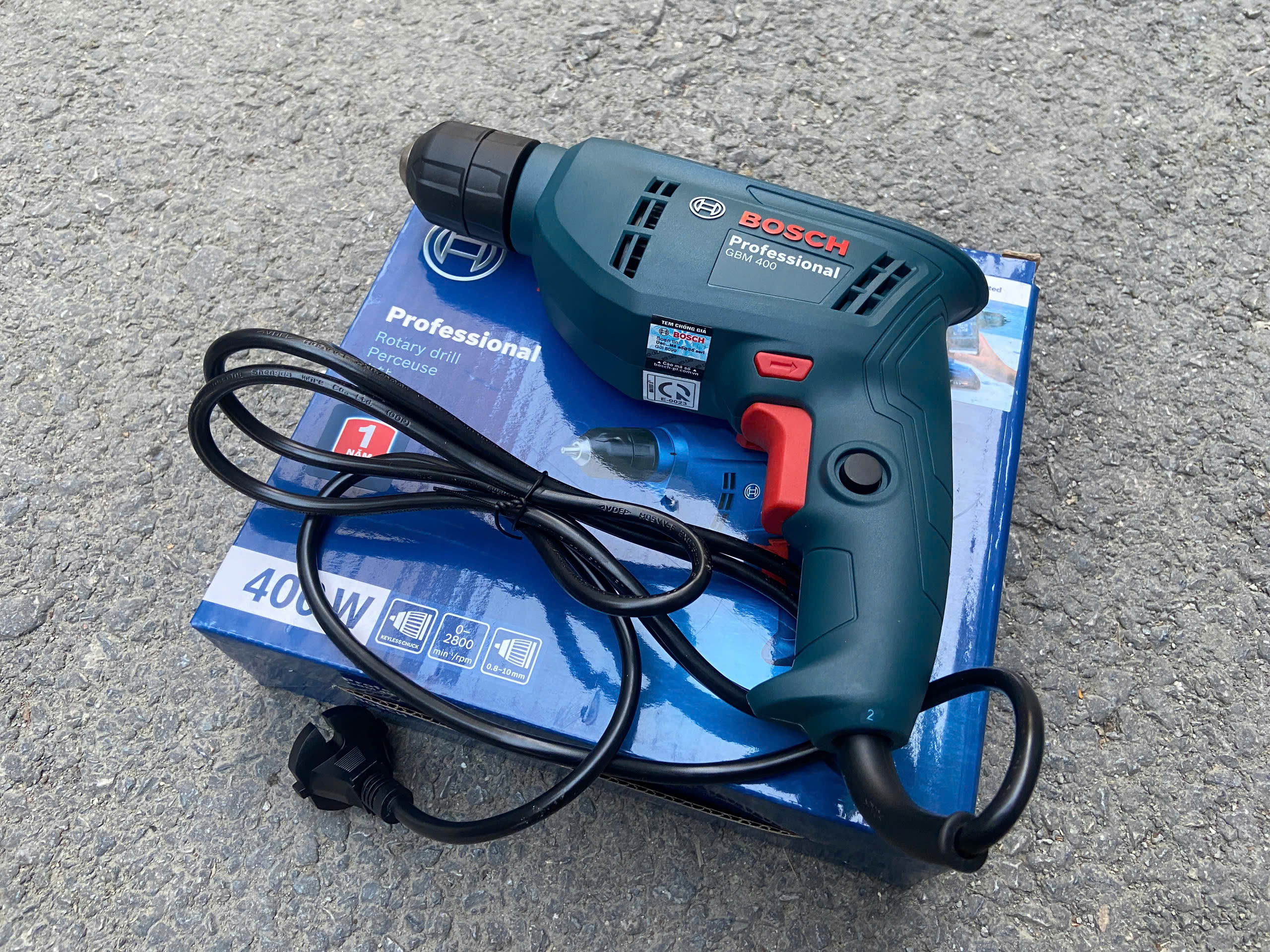 Máy khoan sắt Bosch GBM 400 cs 400W 