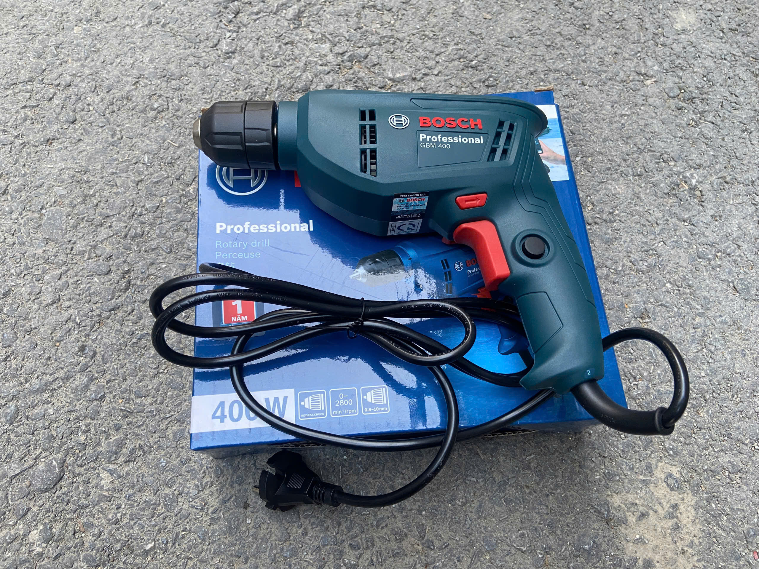 Máy khoan sắt Bosch GBM 400 cs 400W 