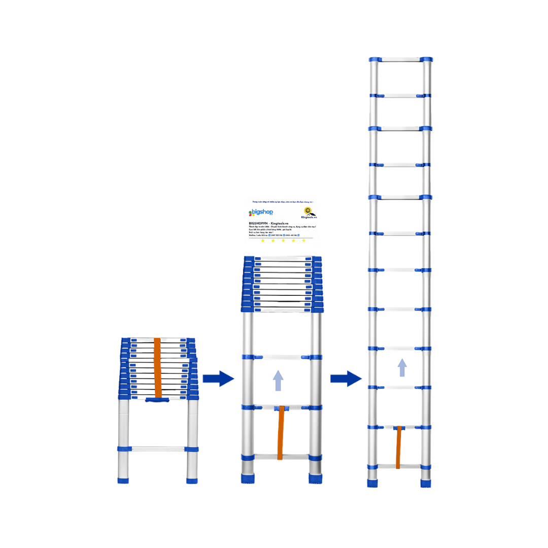 Thang rút 12 bậc WADFOW WLD5H12 (3.8m)