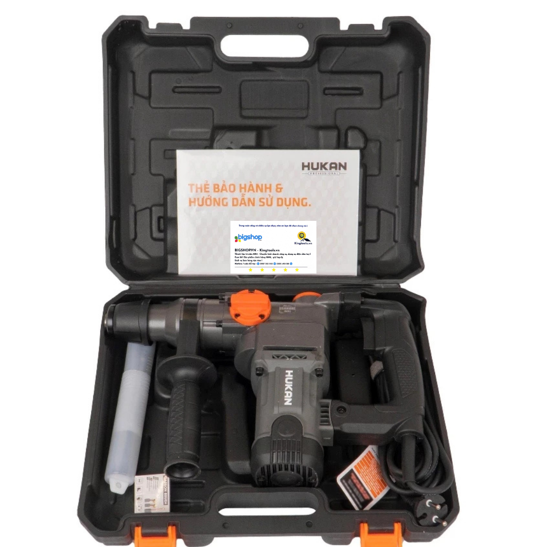 Máy khoan đục bê tông 1020W HUKAN G2-RH2166x