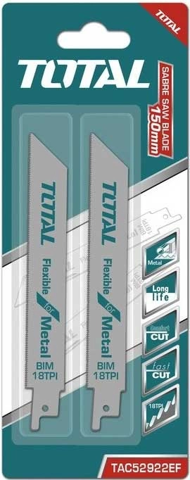 Bộ lưỡi cưa kiếm (cưa kim loại) TOTAL TAC52922EF