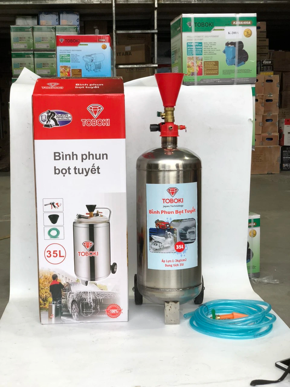 Bình Phun Bọt Tuyết Inox 35L TOBOKI BB-35L