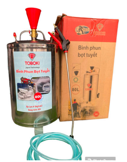 Bình Phun Bọt Tuyết Inox 80L Toboki BB-80L