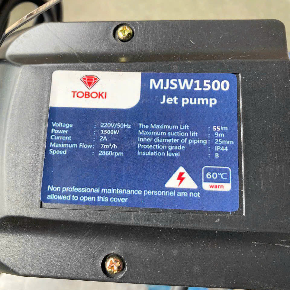 Máy Bơm Lợn 1500W Toboki MJSW1500