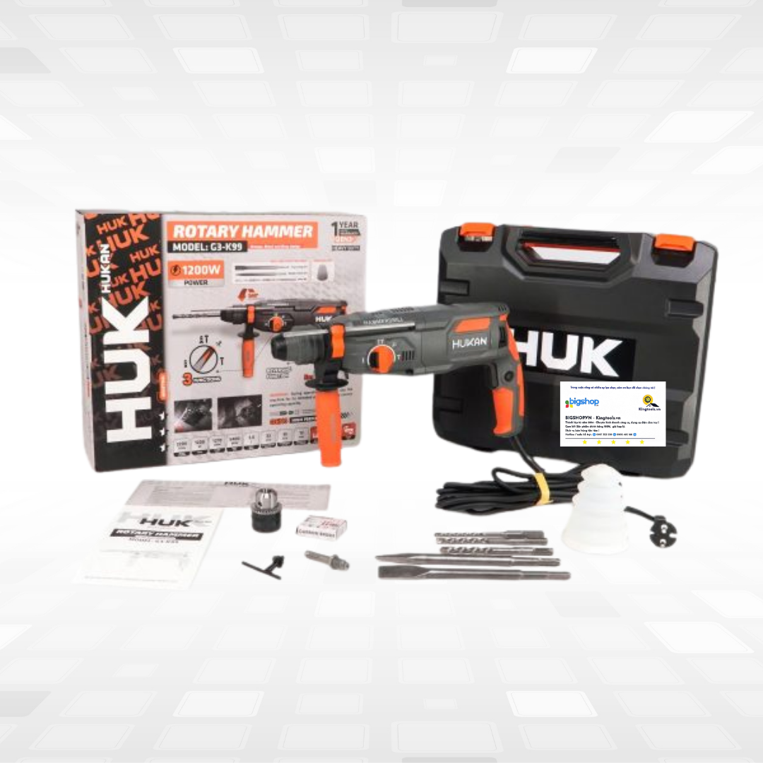 Máy khoan bê tông 3 chức năng HUKAN G3-K99 (GEN 3)