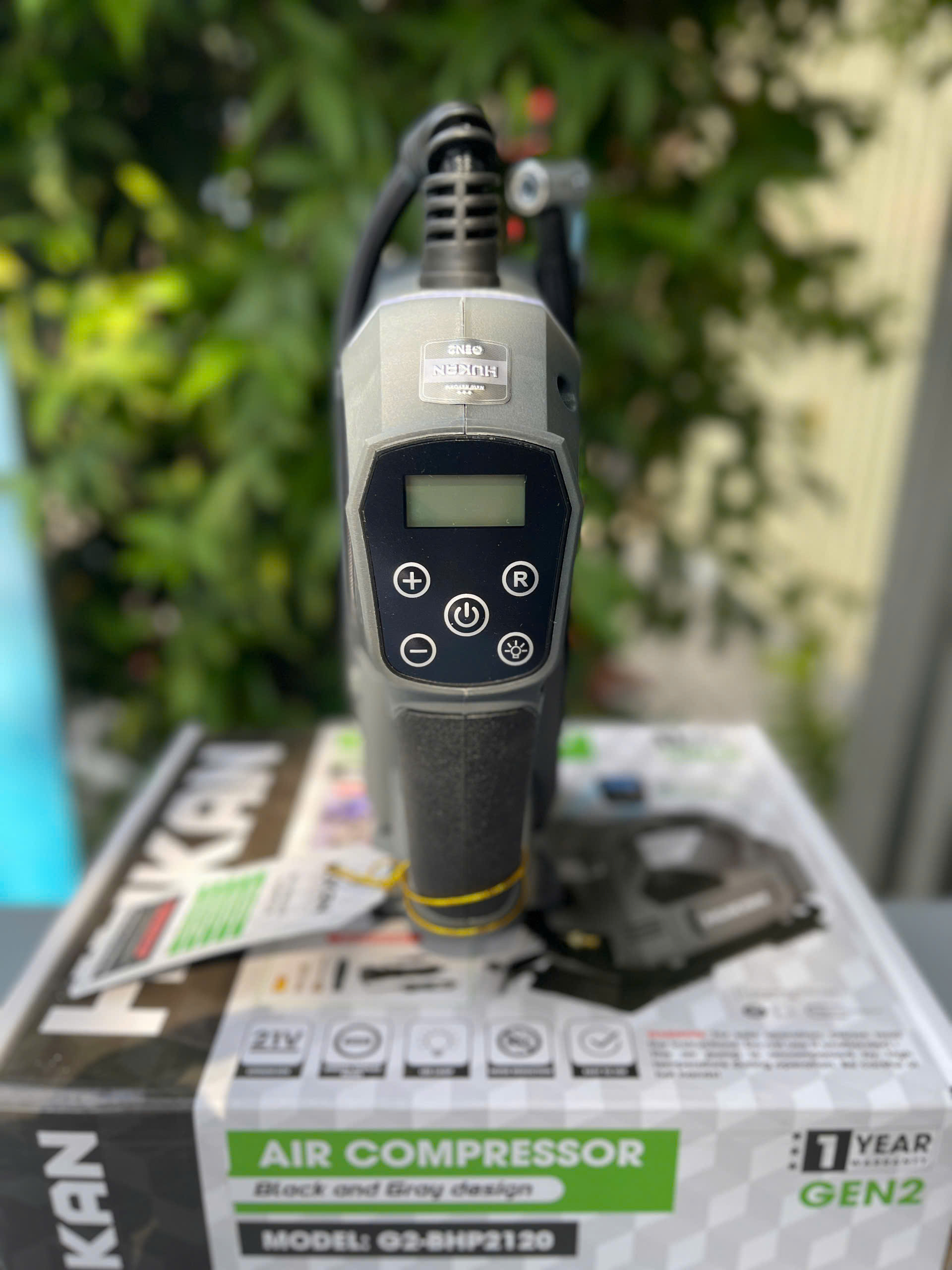 Máy bơm hơi pin HUKAN G2-BHP2120 hàng chính hãng