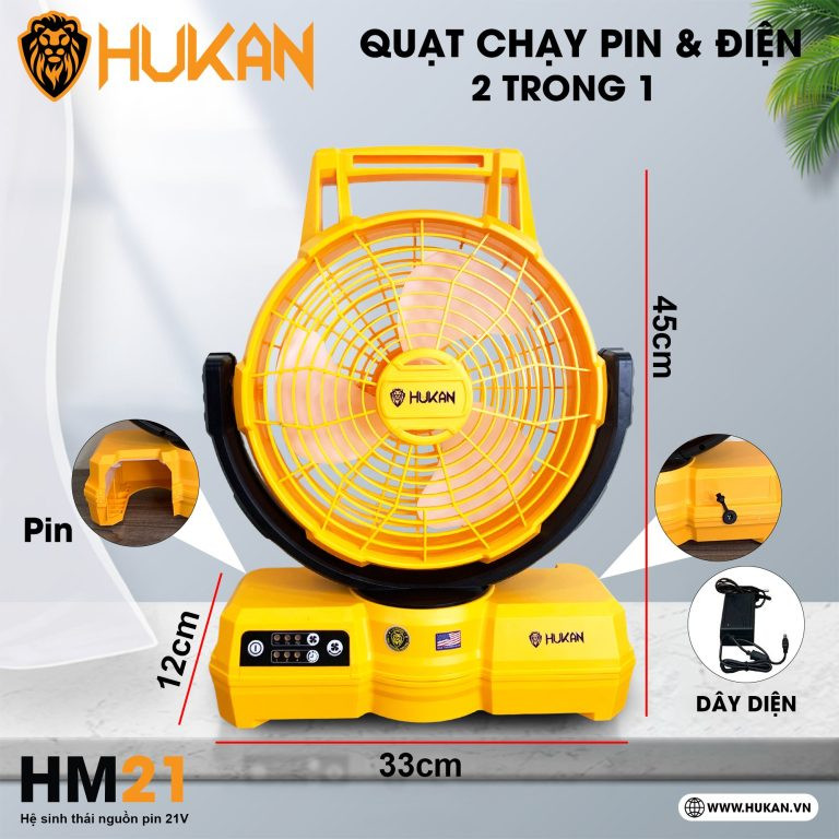 Thân quạt dùng pin & điện HUKAN HK-RFN3000