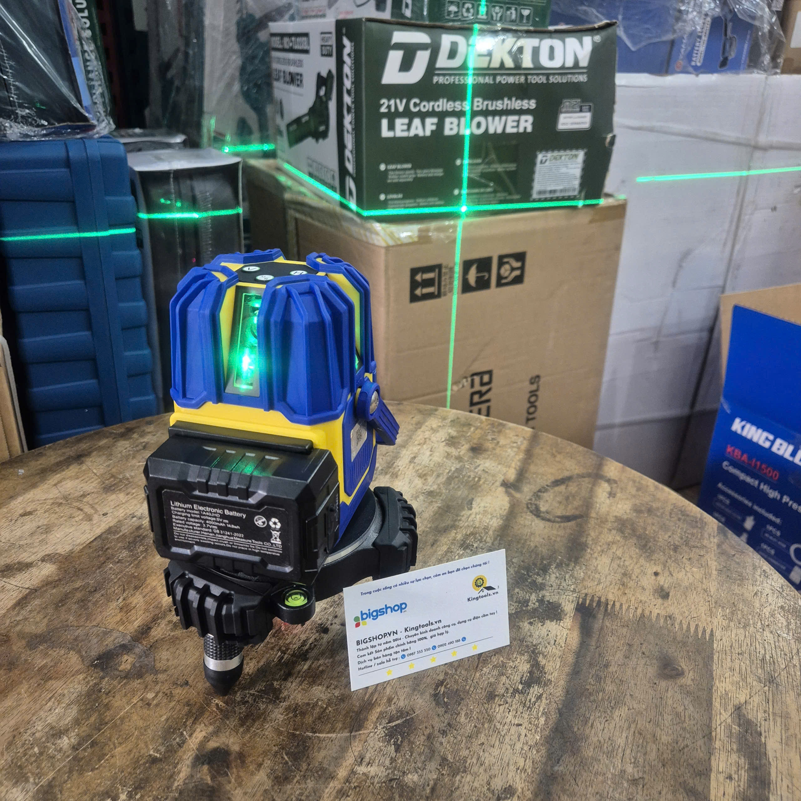 Máy cân bằng laser KINGBLUE KB-05XS (5 tia xanh)