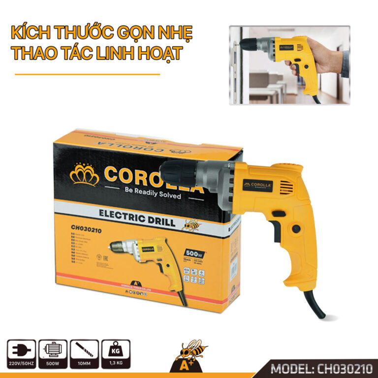 Máy khoan điện cầm tay COROLLA  500W CH030210