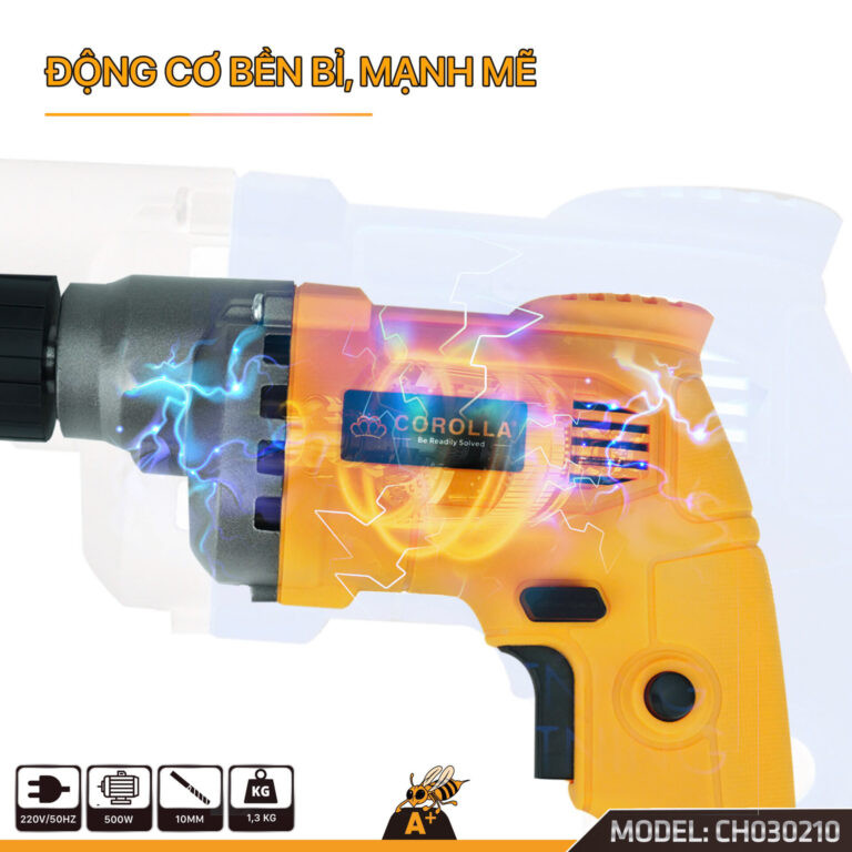 Máy khoan điện cầm tay COROLLA  500W CH030210