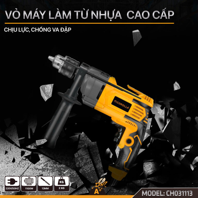 Máy khoan đầu 13MM kèm búa COROLLA CH031113