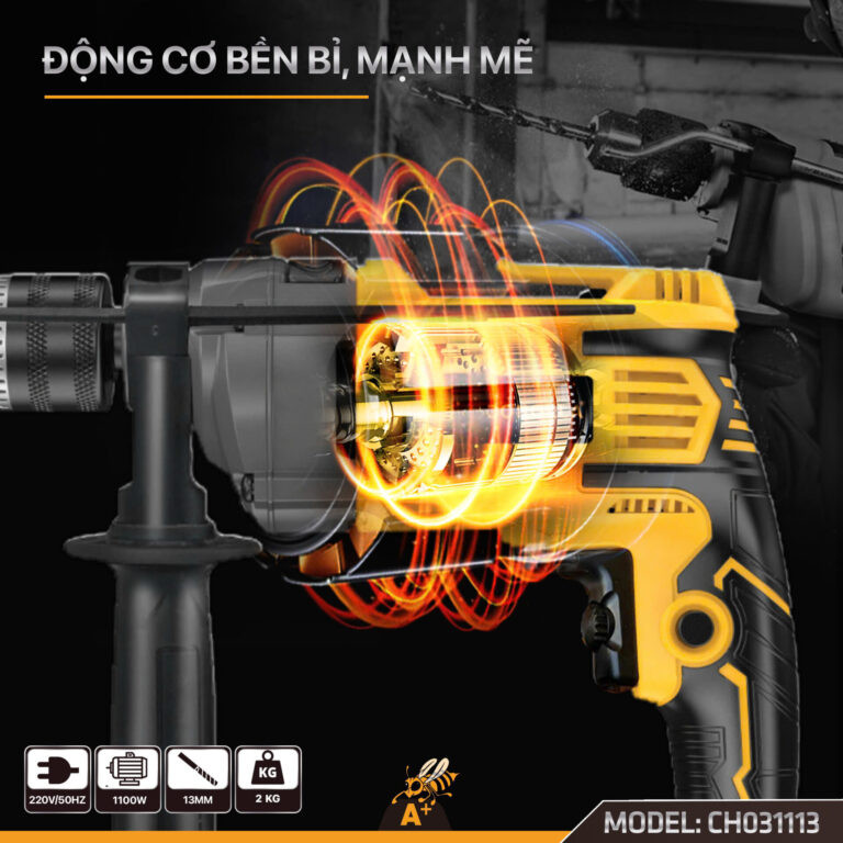Máy khoan đầu 13MM kèm búa COROLLA CH031113