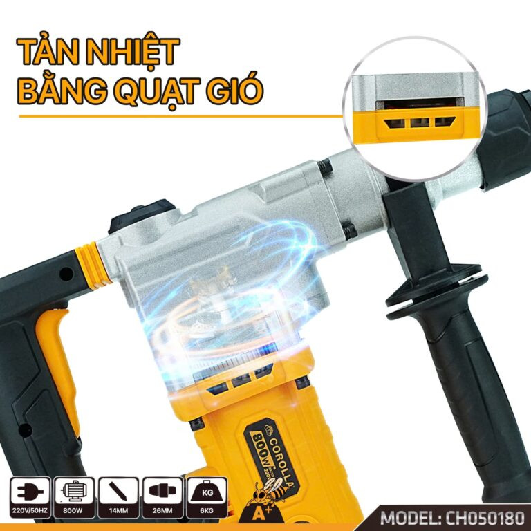 Máy đục bê tông hai chức năng COROLLA CH050180